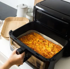 Airfryer papirforme, dobbelt skuffe - 50 Stk.