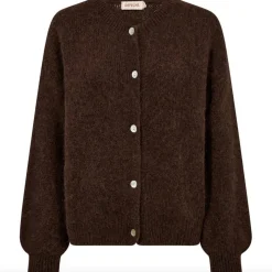 Alpaca cardigan Depeche - Brown