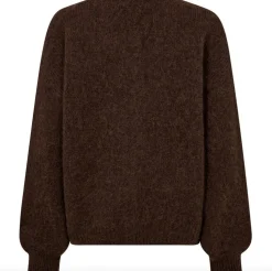 Alpaca cardigan Depeche - Brown