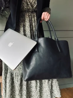 Arbejdstaske / shopper – Soft leather