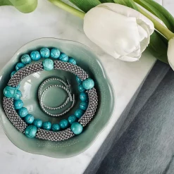 Armbånd Audrey Turkis sæt m. 2 armbånd