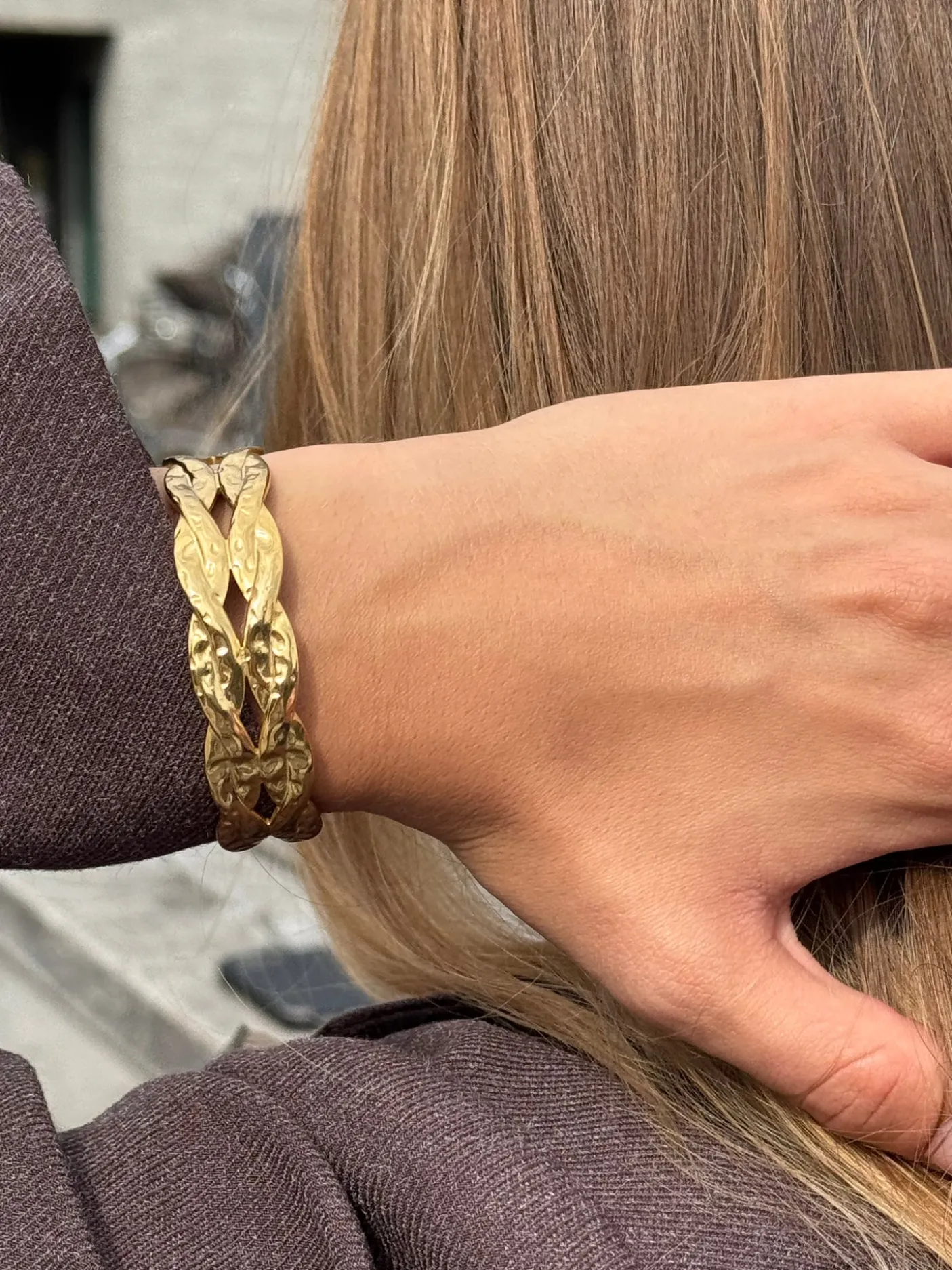 Armbånd Bangle - Malibu forgyldt