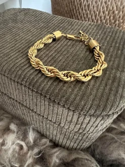 Armbånd Chunky forgyldt - Vandfast