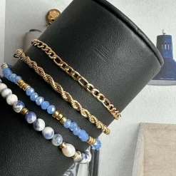 Armbånd Erika Blue - Sæt med 4 armbånd