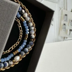 Armbånd Erika Blue - Sæt med 4 armbånd