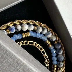 Armbånd Erika Blue - Sæt med 4 armbånd