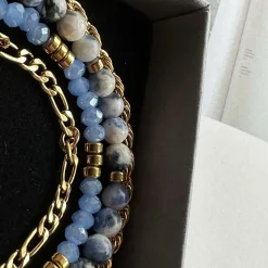 Armbånd Erika Blue - Sæt med 4 armbånd