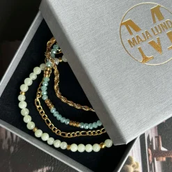 Armbånd Erika Jade - Sæt med 4 armbånd