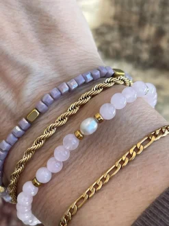 Armbånd Erika lavendel - Sæt med 4 armbånd