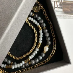 Armbånd Erika Stone - Sæt med 4 armbånd