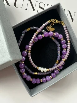 Armbånd GISELE Lavendel – Sæt med 3 stk