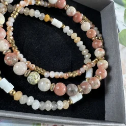 Armbånd GISELE Natur- Sæt med 3 stk