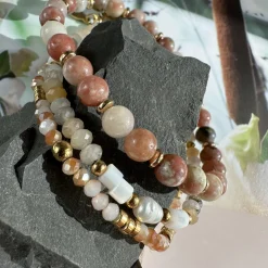 Armbånd GISELE Natur- Sæt med 3 stk