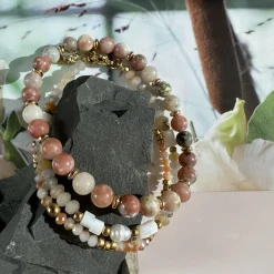 Armbånd GISELE Natur- Sæt med 3 stk