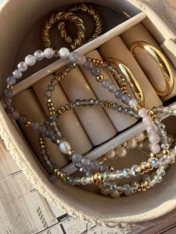 Armbånd Leah Lavendel/Stone – Sæt med 3 stk