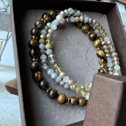 Armbånd Luna Tiger Eye – Sæt med 3 stk