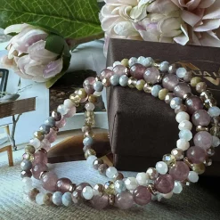 Armbånd Luna Vintage Rose – Sæt med 3 stk