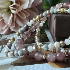 Armbånd Luna Vintage Rose – Sæt med 3 stk