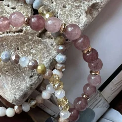 Armbånd Luna Vintage Rose – Sæt med 3 stk