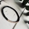 Armbånd Maja ONYX m. forgyldt sterling silver