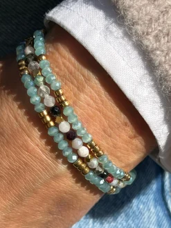 Armbånd Marika Aqua- Sæt med 3 stk