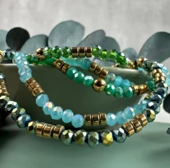 Armbånd Merle – green mix 1.Stk