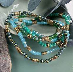 Armbånd Merle – green mix 1.Stk