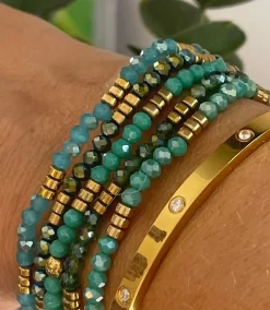 Armbånd Merle – green mix 1.Stk