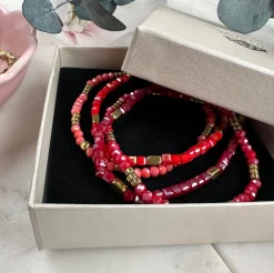 Armbånd Merle – Red mix 1.Stk