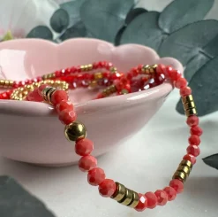 Armbånd Merle – Red mix 1.Stk