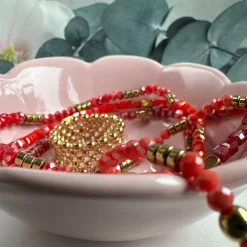 Armbånd Merle – Red mix 1.Stk