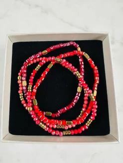 Armbånd Merle – Red mix 1.Stk