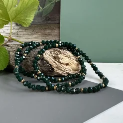 Armbånd Merle Forest Green - Sæt med 3 stk