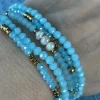 Armbånd MICHELLE Soft Blue / Mix - 5 stk