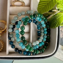 Armbånd Mollie – Green mix