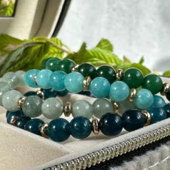 Armbånd Mollie – Green mix