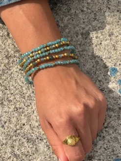 Armbånd Ofelia Aqua - Sæt med 5 armbånd