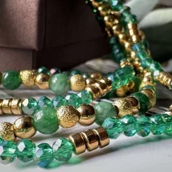 Armbånd Ofelia Emerald - Sæt med 5 armbånd