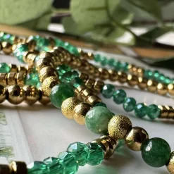 Armbånd Ofelia Emerald - Sæt med 5 armbånd