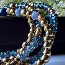 Armbånd Ofelia Navy - Sæt med 5 armbånd