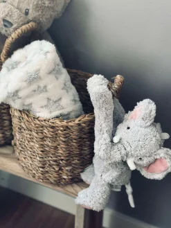 Babytæppe med bamse - Elefant