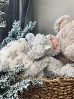 Babytæppe med bamse - Elefant