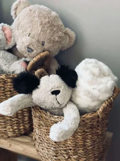 Babytæppe med bamse hund
