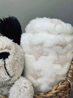 Babytæppe med bamse hund