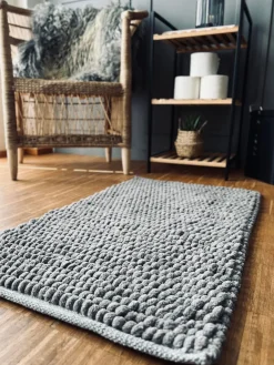 Bademåtte - Grå DOTS 50x80cm