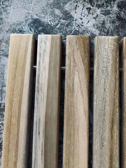 Bademåtte - Teak rulle 40x60