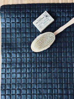 Bademåtte med sugekopper - Black