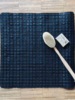 Bademåtte med sugekopper - Black