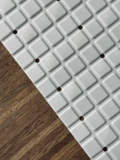 Bademåtte SKRIDSIKKER 69x39 - Hvid