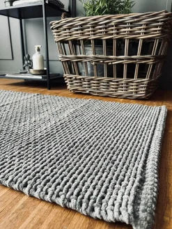 Bademåtte XL Grå 60x120cm